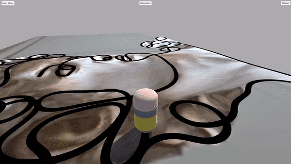 Fat 3D pencil tracing The David